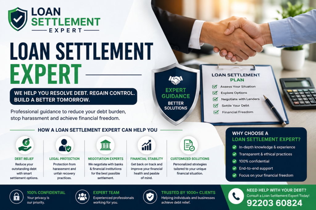 Why You Need a Loan Settlement Expert to Handle Your Debt Problems